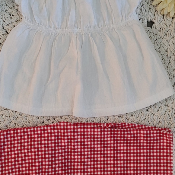 NWOT BO HO RED WHITE 2 PIECE SET PLAID MULTI 3T - Picture 7 of 16